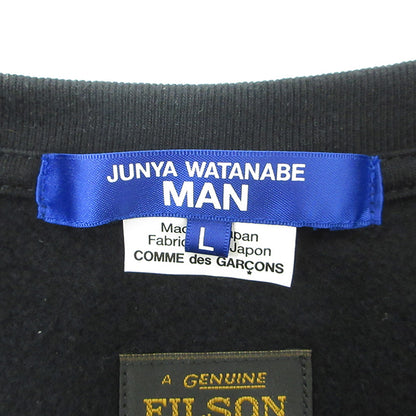 JUNYA WATANABE | ジュンヤワタナベ × FILSON フィルソン ロゴプリント長袖Tシャツ 25AW 裏起毛 長袖Ｔシャツ WP-T008 ブラック サイズ：L【三重本店】