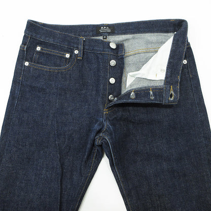 A.P.C | アーペーセー PETIT STANDARD プチスタンダード ボタンフライデニムパンツ デニムパンツ ネイビー インディゴ サイズ：30【三重本店】