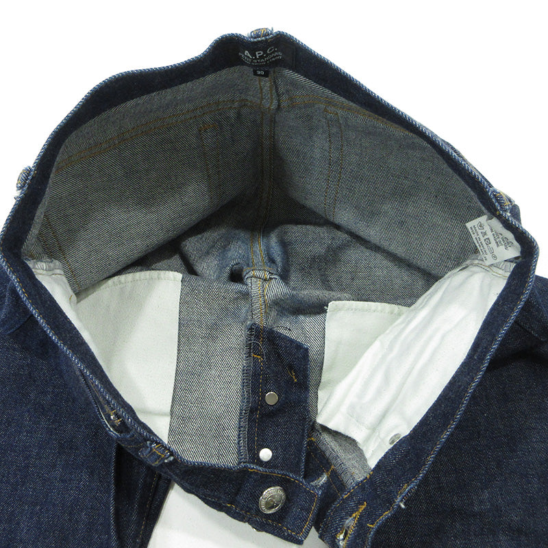 A.P.C | アーペーセー PETIT STANDARD プチスタンダード ボタンフライデニムパンツ デニムパンツ ネイビー インディゴ サイズ：30【三重本店】
