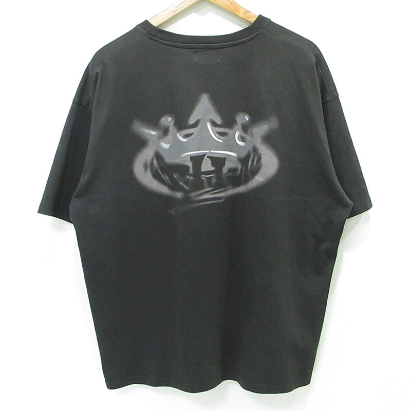9090 | ナインティナインティ × PH-1 ピーエイチワン King Logo Tee キングロゴ半袖Tシャツ 半袖Ｔシャツ NN2035 ブラック系 チャコールグレー サイズ：XL【三重本店】