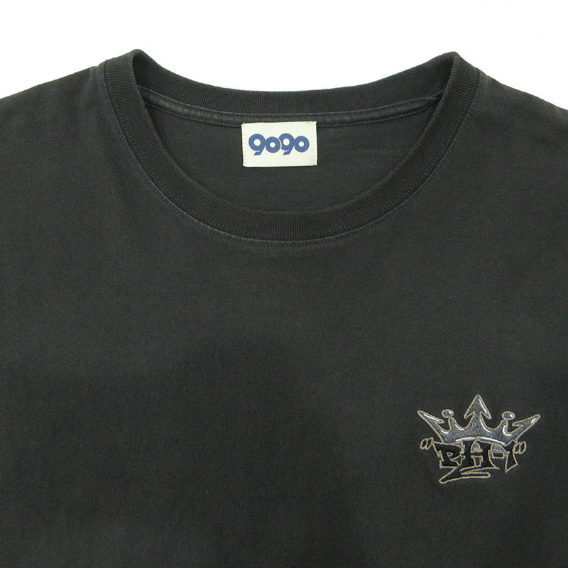 9090 | ナインティナインティ × PH-1 ピーエイチワン King Logo Tee キングロゴ半袖Tシャツ 半袖Ｔシャツ NN2035 ブラック系 チャコールグレー サイズ：XL【三重本店】