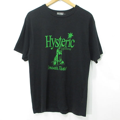 HYSTERIC GLAMOUR | ヒステリックグラマー ロゴプリント半袖Tシャツ ヒスガール 半袖Ｔシャツ 02241CT36 ブラック サイズ：L【三重本店】