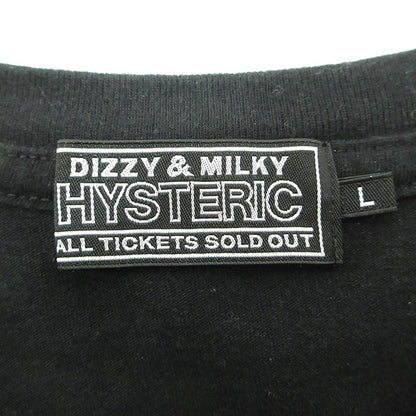 HYSTERIC GLAMOUR | ヒステリックグラマー ロゴプリント半袖Tシャツ ヒスガール 半袖Ｔシャツ 02241CT36 ブラック サイズ：L【三重本店】