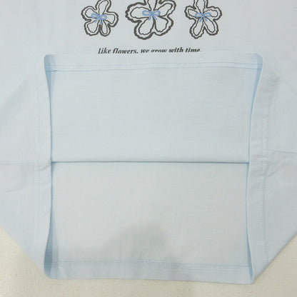 snidel | スナイデル ロゴプリント半袖Tシャツ BOUQUET OF JOY 20周年記念 花柄 サイズ：ONE SIZE 半袖Ｔシャツ SWCT252018 ブルー【三重本店】
