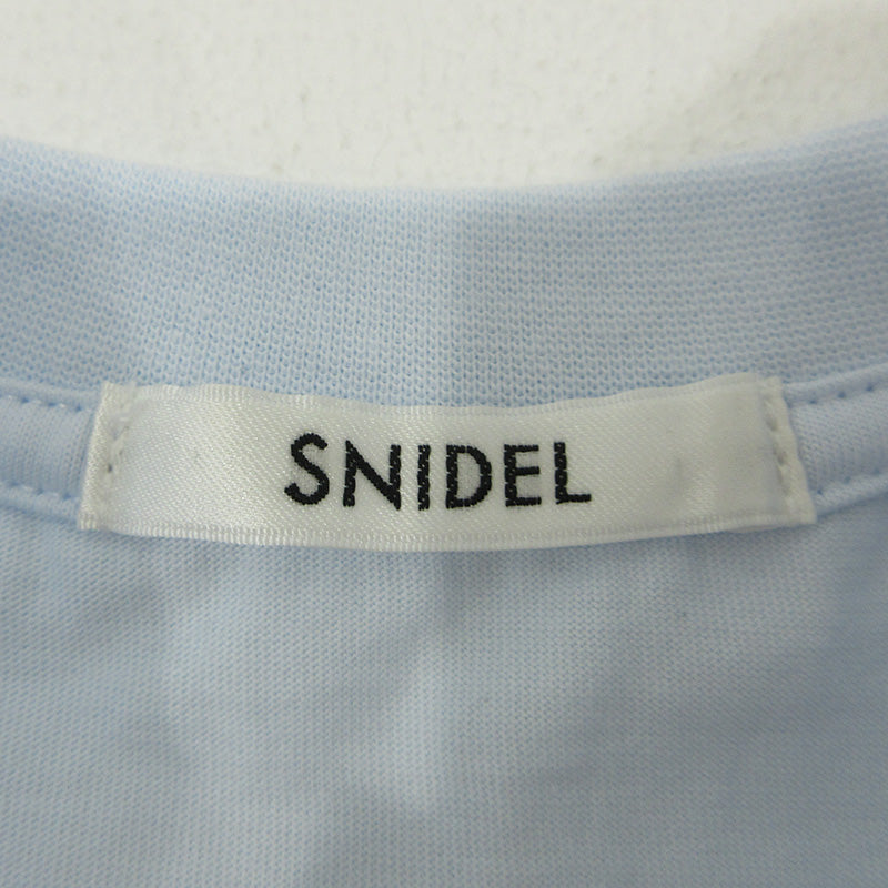 snidel | スナイデル ロゴプリント半袖Tシャツ BOUQUET OF JOY 20周年記念 花柄 サイズ：ONE SIZE 半袖Ｔシャツ SWCT252018 ブルー【三重本店】