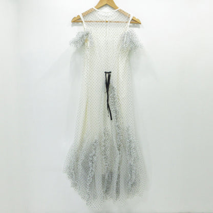 snidel | スナイデル ランダムフリルチュールドレス ワンピース SWFO242158 ホワイト サイズ：1【三重本店】