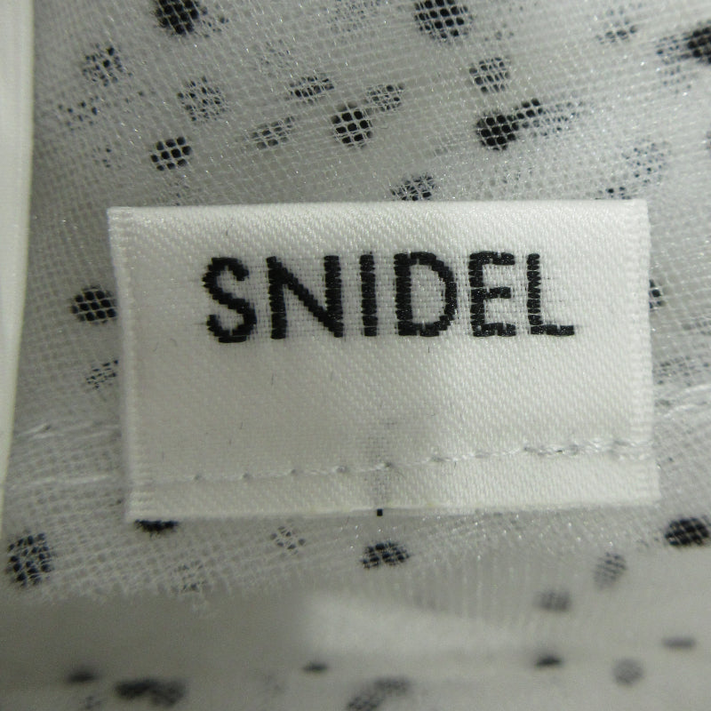 snidel | スナイデル ランダムフリルチュールドレス ワンピース SWFO242158 ホワイト サイズ：1【三重本店】