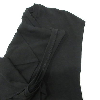 ENFOLD | エンフォルド アシンメトリラッフルデザインノースリーブTシャツ フリルタンクトップ タンクトップ 300AS280-2280 ブラック サイズ：38【三重本店】