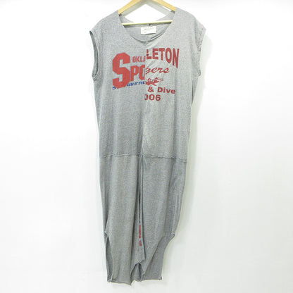 77CIRCA | ナナナナサーカ リメイクノースリーブ切替えワンピース ロゴプリントTシャツワンピース ワンピース グレー サイズ：不明【三重本店】