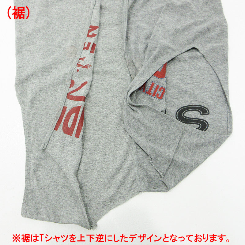 77CIRCA | ナナナナサーカ リメイクノースリーブ切替えワンピース ロゴプリントTシャツワンピース ワンピース グレー サイズ：不明【三重本店】