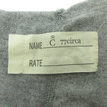 77CIRCA | ナナナナサーカ リメイクノースリーブ切替えワンピース ロゴプリントTシャツワンピース ワンピース グレー サイズ：不明【三重本店】