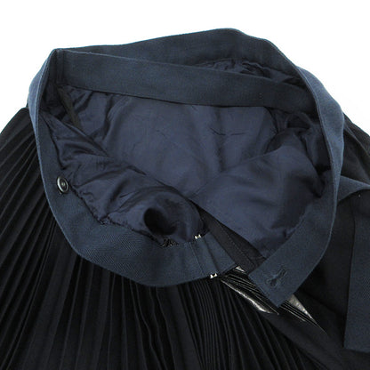 Sacai | サカイ ウールプリーツラップスカート 16AW カットオフ加工 スカート 16-02752 ネイビー(940) サイズ：1【三重本店】