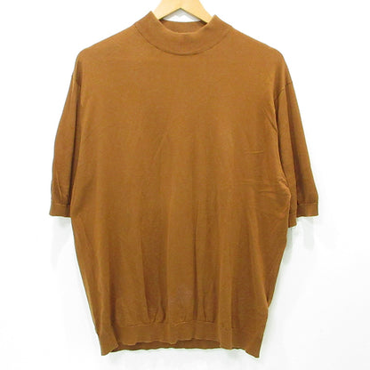 JOHN SMEDLEY | ジョンスメドレー ハイネックコットン半袖ニット セーター ニット ブラウン サイズ：不明【三重本店】