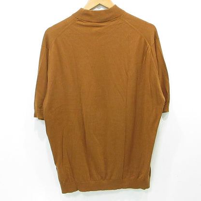 JOHN SMEDLEY | ジョンスメドレー ハイネックコットン半袖ニット セーター ニット ブラウン サイズ：不明【三重本店】