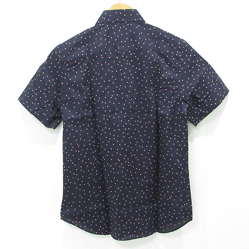 Paul Smith | ポール・スミス 総柄半袖シャツ ドット柄 水玉 半袖シャツ 133608 ネイビー サイズ：S【三重本店】