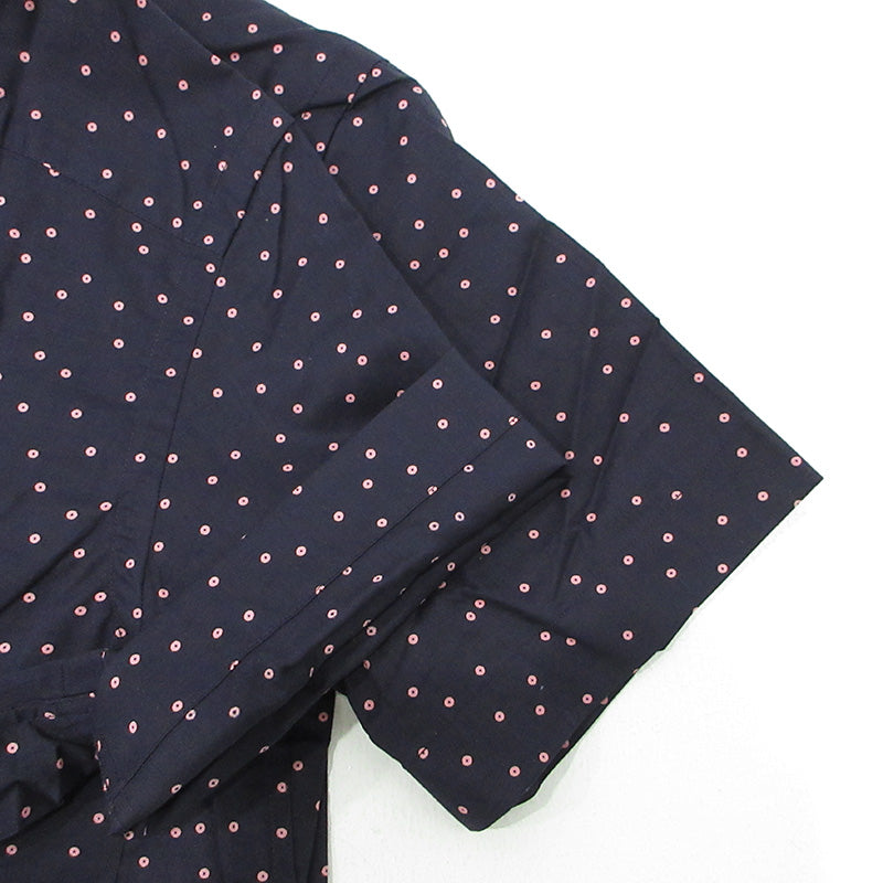 Paul Smith | ポール・スミス 総柄半袖シャツ ドット柄 水玉 半袖シャツ 133608 ネイビー サイズ：S【三重本店】