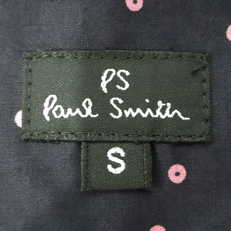 Paul Smith | ポール・スミス 総柄半袖シャツ ドット柄 水玉 半袖シャツ 133608 ネイビー サイズ：S【三重本店】