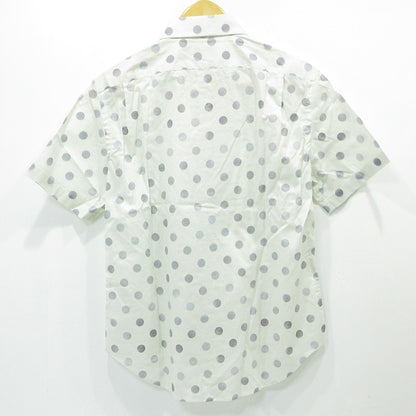 Paul Smith | ポール・スミス 総柄半袖シャツ ドット柄 水玉 半袖シャツ 163611 ホワイト×グレー サイズ：M【三重本店】