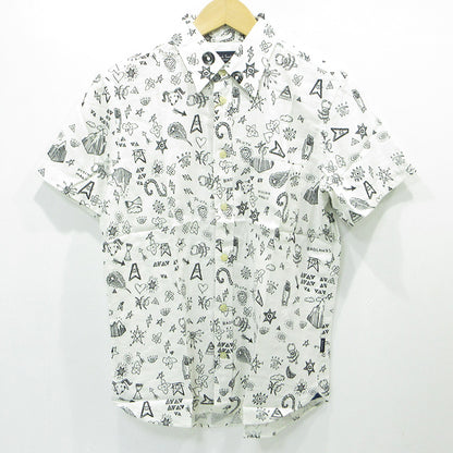 Paul Smith | ポール・スミス リネン混総柄半袖シャツ 半袖シャツ 252604 ホワイト サイズ：S【三重本店】