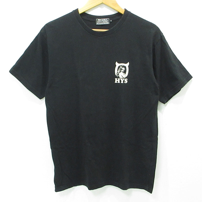 HYSTERIC GLAMOUR | ヒステリックグラマー DIZZY&MILKY ディジー＆ミルキー ロゴプリント半袖Tシャツ ヒスガール 半袖Ｔシャツ 02241CT54 ブラック サイズ：M【三重本店】