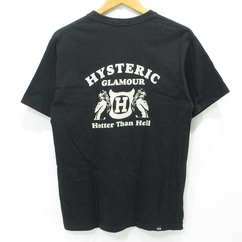 HYSTERIC GLAMOUR | ヒステリックグラマー DIZZY&MILKY ディジー＆ミルキー ロゴプリント半袖Tシャツ ヒスガール 半袖Ｔシャツ 02241CT54 ブラック サイズ：M【三重本店】