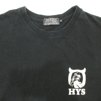 HYSTERIC GLAMOUR | ヒステリックグラマー DIZZY&MILKY ディジー＆ミルキー ロゴプリント半袖Tシャツ ヒスガール 半袖Ｔシャツ 02241CT54 ブラック サイズ：M【三重本店】