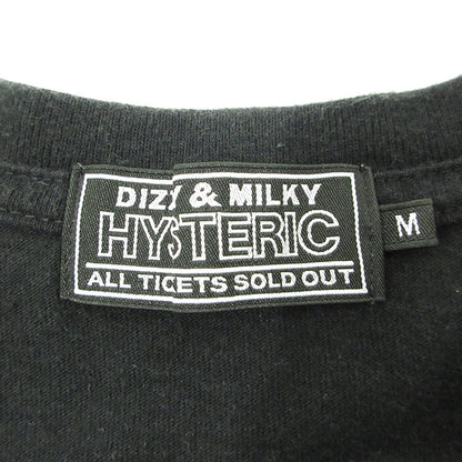 HYSTERIC GLAMOUR | ヒステリックグラマー DIZZY&MILKY ディジー＆ミルキー ロゴプリント半袖Tシャツ ヒスガール 半袖Ｔシャツ 02241CT54 ブラック サイズ：M【三重本店】