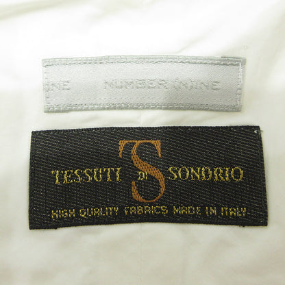 NUMBER(N)INE | ナンバーナイン × Tessuti di Sondrio テッスーティ・ディ・ソンドリオ プルオーバー半袖シャツ モダンエイジ期 02SS 半袖シャツ ホワイト サイズ：2【三重本店】