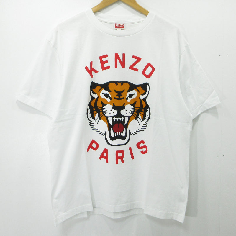 KENZO | ケンゾー LUCKEY TIGER T-SHIRT 半袖Ｔシャツ FE58TS0064SG ホワイト サイズ：L【三重本店】