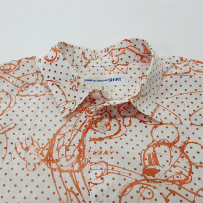 COMME des GARCONS | コムデギャルソン DISNEY 半袖シャツ S22062 ホワイト サイズ：XS【三重本店】
