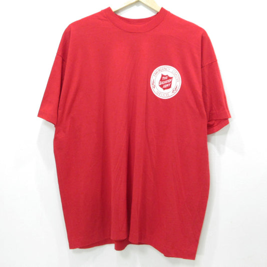 VINTAGE衣料 | ヴィンテージイリョウ SCREENSTARS | スクリーンスターズ 80s USA製 THE SALVATION ARMY ロゴプリント 半袖Ｔシャツ レッド サイズ：表記サイズ(US)【三重本店】