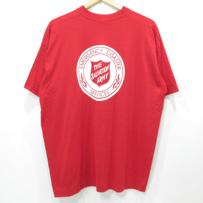 VINTAGE衣料 | ヴィンテージイリョウ SCREENSTARS | スクリーンスターズ 80s USA製 THE SALVATION ARMY ロゴプリント 半袖Ｔシャツ レッド サイズ：表記サイズ(US)【三重本店】