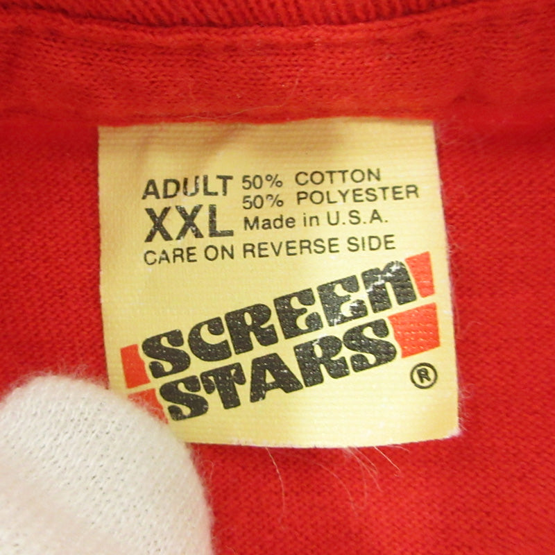 VINTAGE衣料 | ヴィンテージイリョウ SCREENSTARS | スクリーンスターズ 80s USA製 THE SALVATION ARMY ロゴプリント 半袖Ｔシャツ レッド サイズ：表記サイズ(US)【三重本店】
