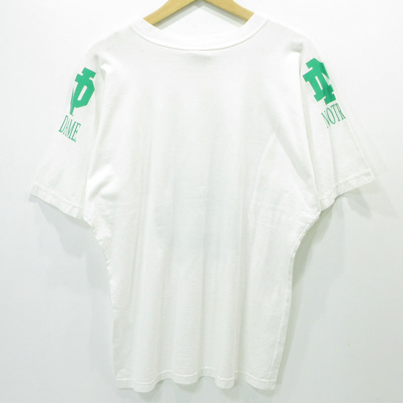 RED OAK | レッドオーク NOTRE DAME ノートルダム 90s ロゴプリント 半袖Ｔシャツ ホワイト サイズ：L【三重本店】