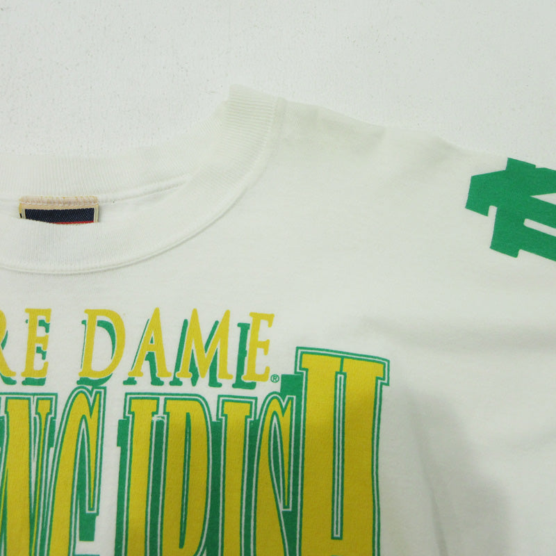 RED OAK | レッドオーク NOTRE DAME ノートルダム 90s ロゴプリント 半袖Ｔシャツ ホワイト サイズ：L【三重本店】
