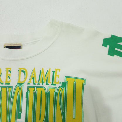 RED OAK | レッドオーク NOTRE DAME ノートルダム 90s ロゴプリント 半袖Ｔシャツ ホワイト サイズ：L【三重本店】