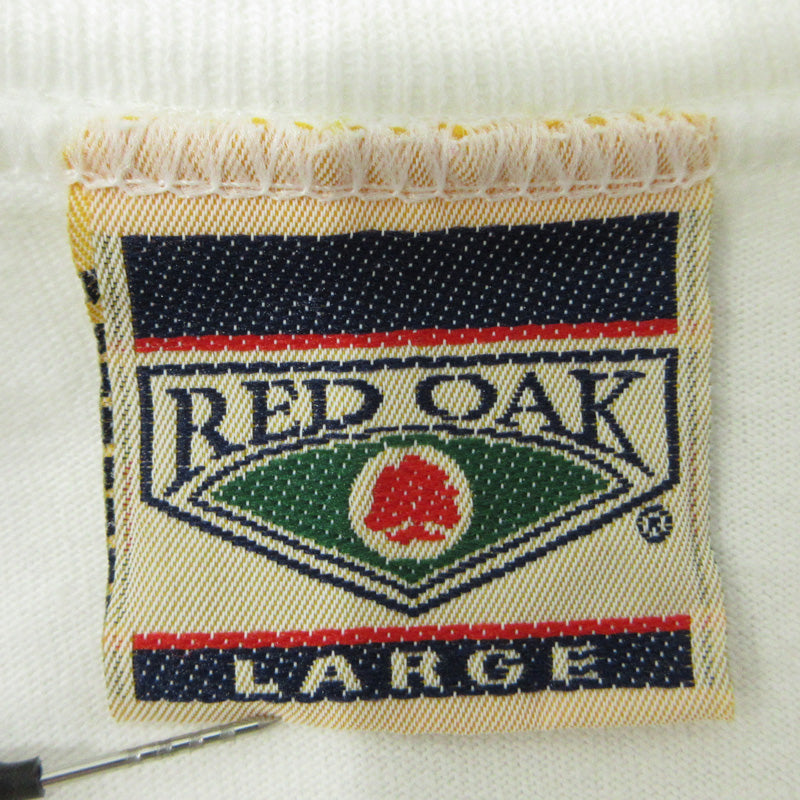 RED OAK | レッドオーク NOTRE DAME ノートルダム 90s ロゴプリント 半袖Ｔシャツ ホワイト サイズ：L【三重本店】