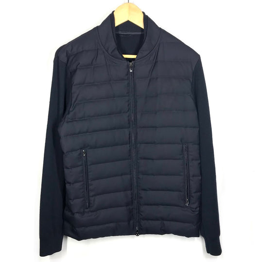 Emporio Armani | エンポリオ・アルマーニ Travel Essential knit blouson ダウンジャケット EM000128 ダークネイビー サイズ：50【倉吉店】