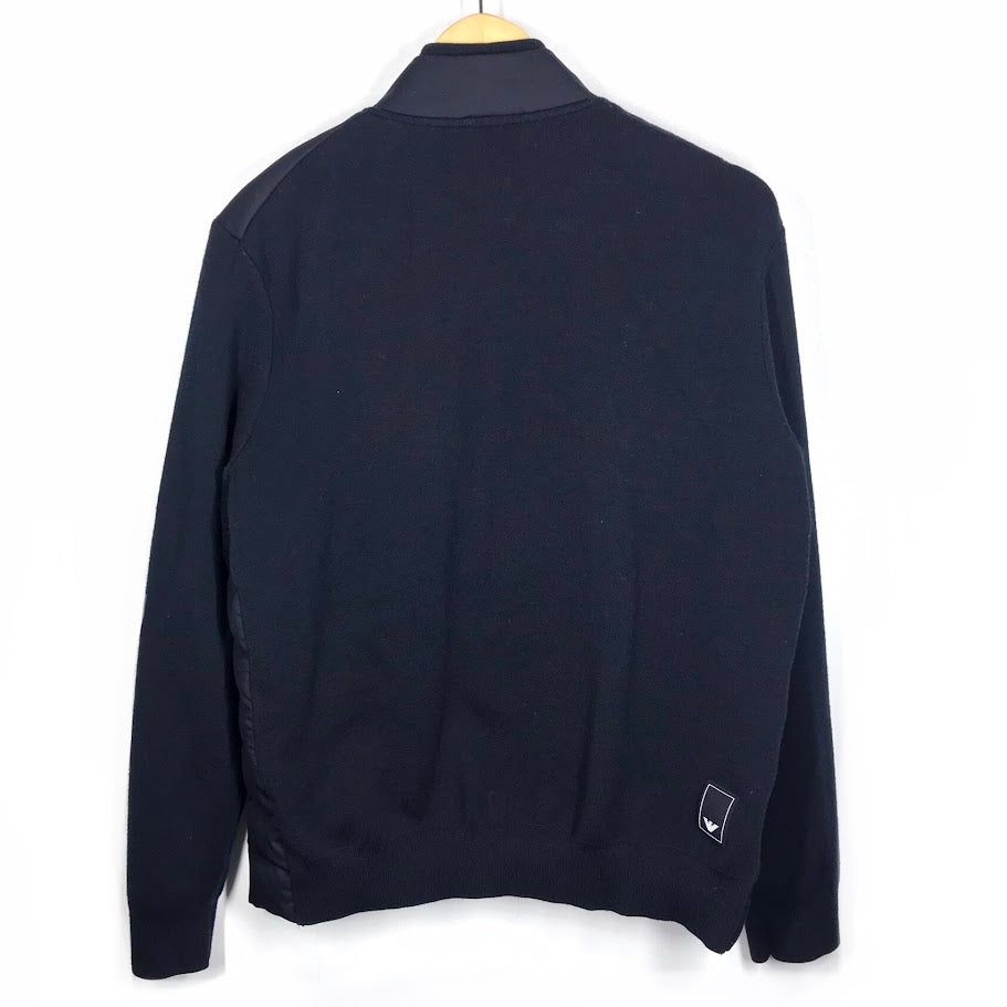 Emporio Armani | エンポリオ・アルマーニ Travel Essential knit blouson ダウンジャケット EM000128 ダークネイビー サイズ：50【倉吉店】