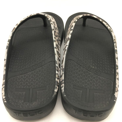 TELIC｜テリック　W-FLIP FLOP サンダル ブラック×レオパード柄 サイズ：XL【倉吉店】