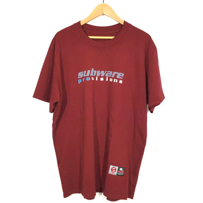 SUBWARE｜サブウェア　PROVISIONS TEE 半袖Ｔシャツ レッド サイズ：L【倉吉店】