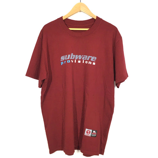 SUBWARE｜サブウェア　PROVISIONS TEE 半袖Ｔシャツ レッド サイズ：L【倉吉店】
