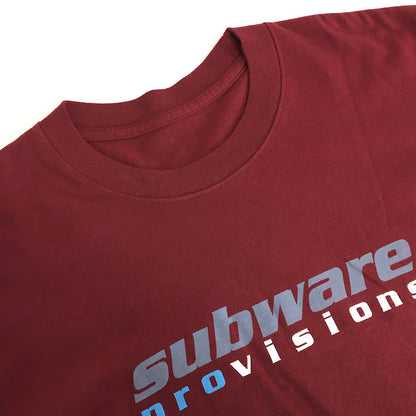 SUBWARE｜サブウェア　PROVISIONS TEE 半袖Ｔシャツ レッド サイズ：L【倉吉店】