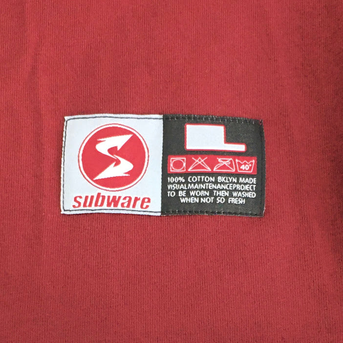 SUBWARE｜サブウェア　PROVISIONS TEE 半袖Ｔシャツ レッド サイズ：L【倉吉店】