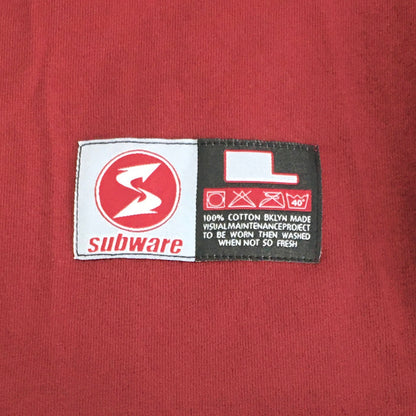 SUBWARE｜サブウェア　PROVISIONS TEE 半袖Ｔシャツ レッド サイズ：L【倉吉店】
