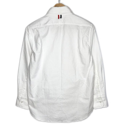 THOM BROWNE. | トムブラウン ボタンダウンシャツ 長袖シャツ MWL296A-00139100 ホワイト サイズ：1【倉吉店】