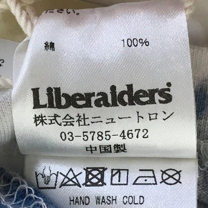 LIBERAIDERS | リベレイダース BE HERE NOW TIE-DYE TEE destination unknown タイダイ柄 半袖Ｔシャツ ホワイト×ブルー サイズ：XL【倉吉店】【代金引換不可・日時指定不可】【ポスト投函】