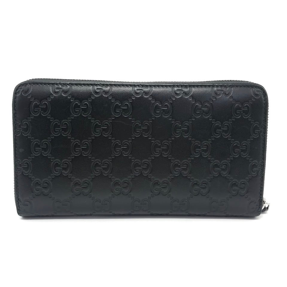 GUCCI | グッチ グッチシマ GGオーガナイザー ラウンドファスナー長財布 長財布 447906 ブラック【倉吉店】