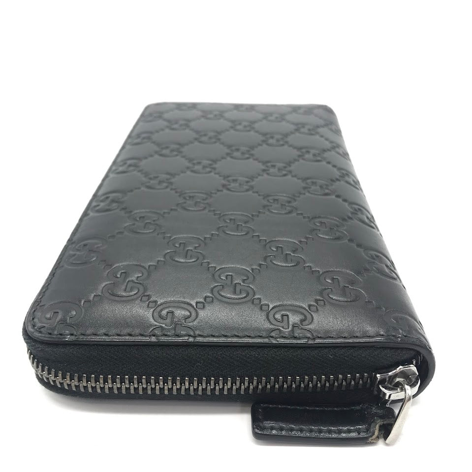 GUCCI | グッチ グッチシマ GGオーガナイザー ラウンドファスナー長財布 長財布 447906 ブラック【倉吉店】