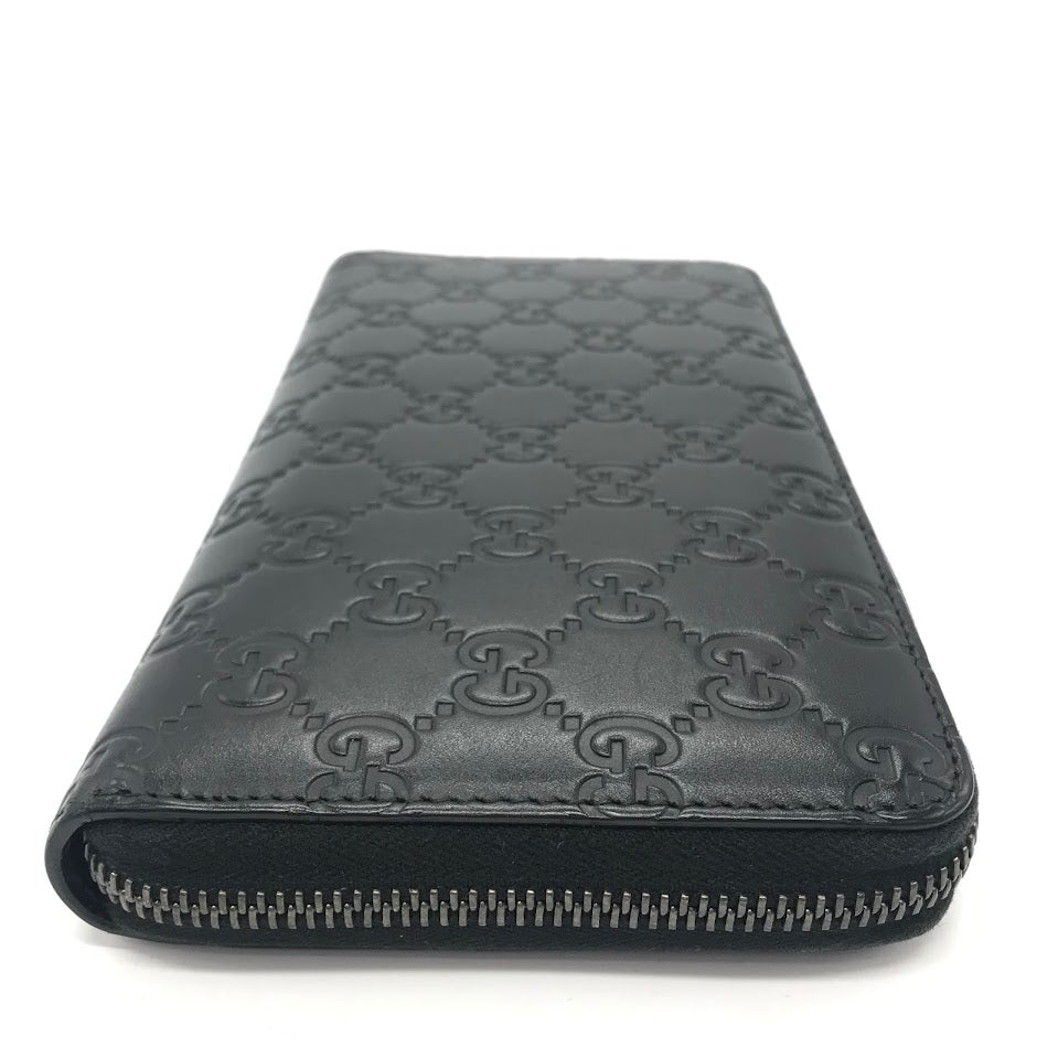 GUCCI | グッチ グッチシマ GGオーガナイザー ラウンドファスナー長財布 長財布 447906 ブラック【倉吉店】